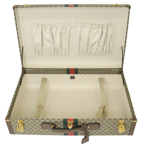 Gucci Web Stripe Savoy Extra Large Suitcase Hard Case Black - Picture 5 of 8